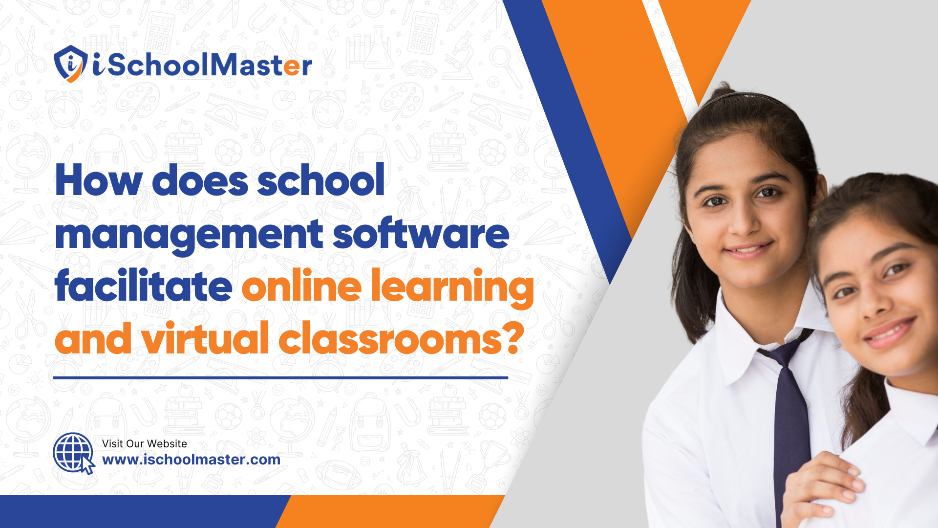 How does school management software facilitate online learning and virtual classrooms?