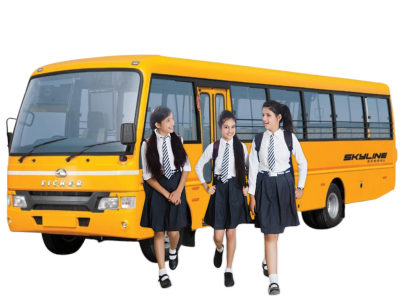School Bus With Students